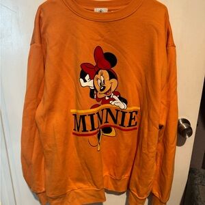 Disneyland Minnie Mouse Orange Crewneck